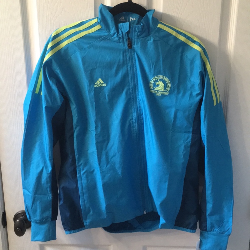 Adidas women’s Boston Marathon running jacket Med.
